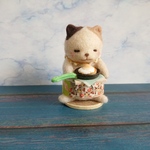 羊毛フェルト パンケーキ猫さん🐱