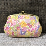 30％OFF リバティ 大きなぷっくりがま口ポーチ