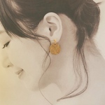 アレルギー対応✴︎再販2♡ペイズリー柄ディスク♡ピアス・イヤリング