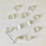 Clear Triangle Beads