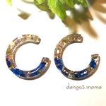 レジンフープピアス/イヤリング