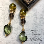スモーキークォーツ×アクリル×グリーン系