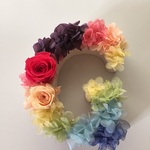 レインボーカラーアルファベットオブジェ