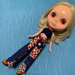 ブライス、リカちゃんアウトフィット、セパレート紺色
