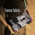 Europe fabric●ポケットいっぱいサコッシュ