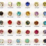 ４mm♡150個♡A級ガラスストーン30色セット♡