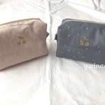 さくらんぼシールのポーチ