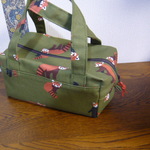 キャンバス地　レッサーパンダのミニボストン