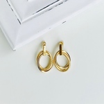 オーバルイヤリング/ピアス