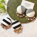 くるみボタン♢bijou&pearl♢2way earring