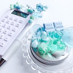 お菓子の3点セット  ice mint 電卓&ボールペン&アルミ缶  フェイクスイーツ