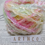 103★素材糸20g★再販4☆手染め糸★変わり糸☆カラフル★オリジナル★ラッピング糸☆arinco