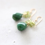 14KGF peridot pierce[kgf0703]