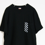 ※音楽系ポケットＴシャツ※　裏拍がカッコいい「スカ」がテーマ　※シンプルで着やすい！【ブラック】しっかり生地のクルーネック  バックプリントも有り！
