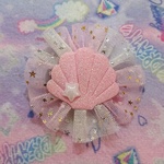ヘアクリップ ☆ キラキラシェル