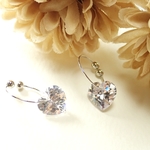 ❤SALE❤*ES17***大粒キュービックジルコニア☆フープイヤリング