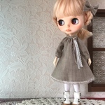 ベージュワンピ ブライスサイズ