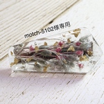 【motch-5102様専用】ドライフラワーのロジウムカラーヘアクリップ