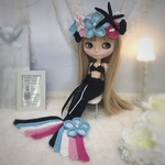 マーメイドのドレスセット 2019 人魚姫 col. Black & Neon ブライス ニット 服