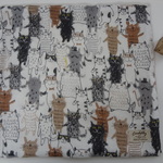 32×30cm*ネコ*8重ガーゼハンカチ*大判1枚