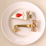 ヘアクリップセット＊ショートケーキ