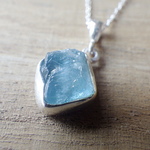 Raw Rough Aquamarine ラフロック アクアマリンのネックレス❇︎sv925❇︎