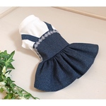 犬服 デニムスカートワンピース