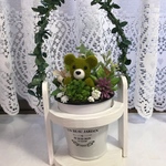 可愛いクマさんのフェイク観葉植物②