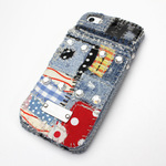 コットンコラージュデニムケース_Diana - iPhone15Pro,14,13miniほか,Android