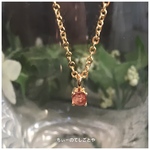極小ピンクトパーズネックレス☆*:.｡. 