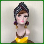 メキシカンドビー リバーシブル アシメントリー ヘアターバン カチューム ヘアバンド 民族