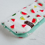🍍🍉 かわいい♫ スイカ🍉 ふわっふわの8重ガーゼ ハンカチ 20cm     