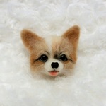 ミックス犬　ブローチ