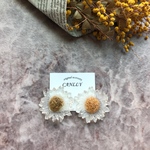 SALE！ クリアフラワーピアス/イヤリング