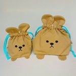 茶色いクマのお弁当袋コップ袋セット