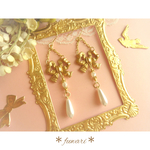 ロココ調プリンセスリボンピアス