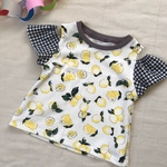 【100サイズ】爽やかレモン柄オフショルダーＴ