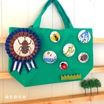 【現品限り・再販なし☆sale☆3500→2500円】虫好きさんのトートバッグ
