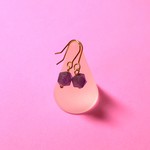 ２月の誕生石✨アメジスト キラキラ 天然石 ピアス(イヤリング)