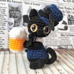 オーダー品☆wild-boarさま【送料無料】あみぐるみ☆猫ちゃん３点ストラップ