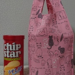 女の子のエコバッグ＊ スーパーミニサイズ ＊ ピンク ＊ ねこ