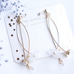 elegant flower… ♡　ゆれるピアス/樹脂ノンホールピアス（イヤリング）