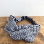 コットンプルメリア刺繍 (ラベンデューラ) ヘアバンド
