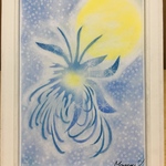 パステルアート[送料無料] 月夜に咲く 原画