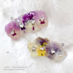 Secret sale! 本物のお花を閉じ込めたバレッタ 