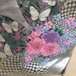 冠婚葬祭にも(^^)着物帯リメイク  ミニトートバッグ