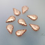 ビジュー 8個 アクリル アンティーク風 しずく ローズゴールド 台座ローズゴールド(JDP10KRGJQM4)