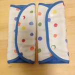 エルゴよだれカバー☆カラフルドット×青