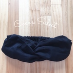 【受注製作】大人のヘアーバンド(ブラック)