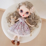 ブライス♡アイシードール♡LIBERTYミセスモンローピンクワンピース